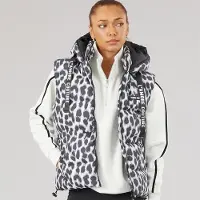 L'amore Couture Dames Starling Korte Gilet Leopard