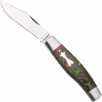 Jack Wolf Knives Jack Wolf Gateway Stockman STOCK-01-CC-WAT-SUG Satin Sandvik 14C28N, CamoCarbon Watermelon Sugar, zakmes