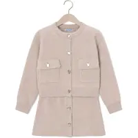Mayoral Meisjes Rokken Tricot Skirt Set - Beige - Maat 128