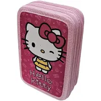 Manenti Hello Kitty My Style, etui met 3 vakken, roze. Kleur: roze. Maat: one size