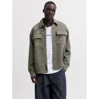 Jack & Jones - JCOFUSION JERSEY WAFFLE OVERSHIRT Heren Overhemd