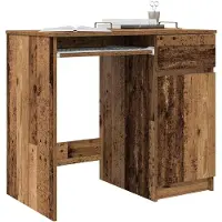 vidaXL Bureau 86x49x76 cm spaanplaat oud hout