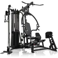 Hammer Krachtstation Autark 6800 met geïntegreerde leg press, 10-voudig verstelbare dubbele kabelzug, Push & Pull-module, butterfly-systeem en 100 kg gewichtsstapel |