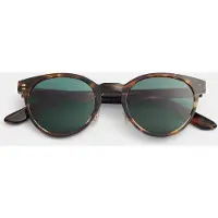 Ace & tate Pierce-large-metal-nose-pad-tigerwood-v2-sun Maat: L | Zonnebrillen Outlet | Unisex | Bruin