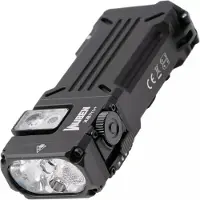 Wuben X2Pro+ Black, oplaadbare tactische fiets- en EDC-zaklamp, 1500 lumen