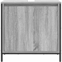 vidaXL Wastafelonderkast, grijs Sonoma, 60x34,5x60 cm