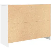 vidaXL Dressoir met lade 101x35x76 cm spaanplaat wit
