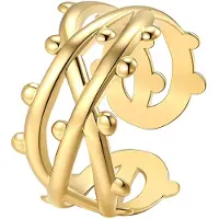 Hey Happiness Ring 'Bubble Twist' goud