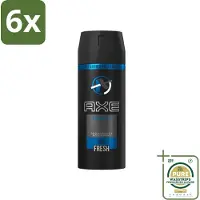 Axe - Deodorant Bodyspray - 48hrs Fresh - Anarchy for Him - 150 ml - Voordeelverpakking - 6 stuks - Mannelijke geur - Frisse geur