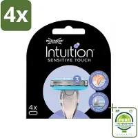 Wilkinson - Navulmesjes Intuition Sensitive Touch - Met Aloe Vera - 3 scheermesjes - Voordeelverpakking - 4 stuks - Scheermesjes - Gevoelige zones