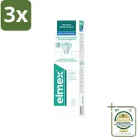 Elmex 3 x Tandpasta Sensitive Professional Gentle Whitening 75 ml - Grootverpakking - Gevoelige Tanden - Tandpasta Whitening - Pro-Argin - Tandgevoeligheid - Tandpasta Voor Gevoelige Tanden
