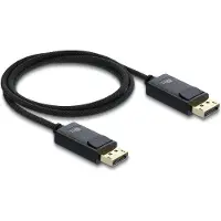 DeLOCK Coaxial DisplayPort cable 16K 60 Hz 80 Gbps with braided coating 1 m
