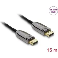 DeLOCK Active Optical Cable DisplayPort 2.1 8K 60 Hz 40 Gbps 15 m