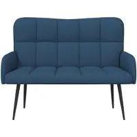 vidaXL 2-Zits Sofa Blauw 115 x 61 x 87 cm Stof
