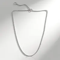 Cavill - Elegante Zilveren Halsketting - 925 Sterling Zilver met Palladium Coating - Verstelbare 40-45 cm - Dames Ketting - Lichtgewicht & Duurzaam