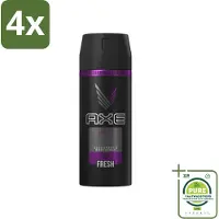 Axe Deodorant Bodyspray Excite 150 ml - Voordeelverpakking - 4 stuks - excite - Deodorant spray