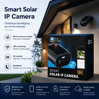 LSC Smart Connect Solar IP Camera – 2K – WiFi – Nachtzicht – Draadloze Beveiligingscamera op Zonne-energie