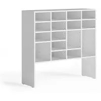 Vicco schoenenkast Hermia, Wit, 104.2 x 99 cm met 16 open vakken
