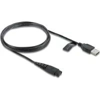 DeLOCK USB Charging Cable 5 V for Electric Shavers compatible with Hatteker RFC-588, RFC-598, RFC-690, RFC-692, RFC-696, RSCX-7568, RSCX-9598 series - shaver charger replacement cable 1.2 m