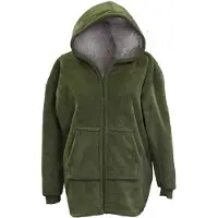 Unique living Ruby - Fleecevest met capuchon - Wintergroen