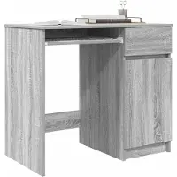 vidaXL Bureau 86x49x76 cm spaanplaat grijs sonoma