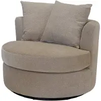 Giga Meubel Draaifauteuil Thony Luxe Rond Taupe