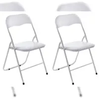 CLP Felix Set van 2 klapstoelen wit/wit