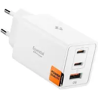 Spigen Essential EE673EU 67W GaN Snellader USB-A/USB-C met Power Delivery Wit
