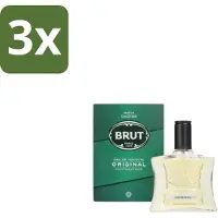 BRUT 3 x Original Eau de Toilette Spray 100 ml - Original Eau De Toilette - Kruidige Geur - Amber - Lavendel - Mannelijke Geur