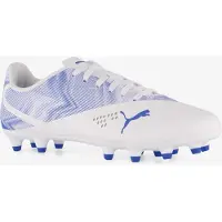 Puma Rapid MG kinder voetbalschoenen wit blauw maat 38.5