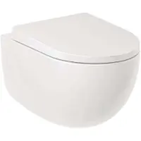 Kludi Resa D - Hangend toilet, Rimless, Spiralflush, glanzend wit 24WCW0243