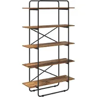 vidaXL Boekenplank 5-laags 100 x 35 x 175,5 cm PB Eikenhout