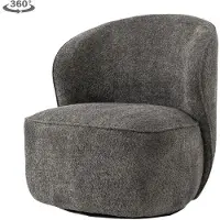 Tower Living Draaifauteuil Belvi - Donkergrijs Stof - 79x76x81cm