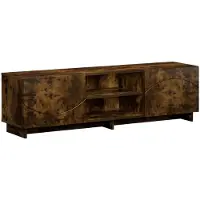 vidaXL Tv-meubel 140 x 34,5 x 40 cm Gerookt eiken Bewerkt hout