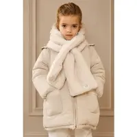 Le Chic RIANNA imitatiebont sjaal - ecru Effen - maat 140/164