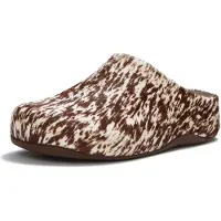 FitFlop Women Shuv Pony Mules Brown/White-Schoenmaat 43