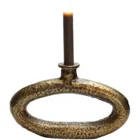 Vase the World Kaarshouder Rocha M aged brass L26 x B4 x H16 cm -