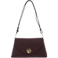 Coccinelle Handtas 'Nikla Handbag Double Grainy Leather' chocoladebruin