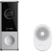 Ezviz HP8 3K Slimme Videodeurbel met Chime – Draadloze Deurbel met Camera –Nachtzicht & Persoonsdetectie - Eenvoudige Installeren - Wifi 6-Geen maandkosten