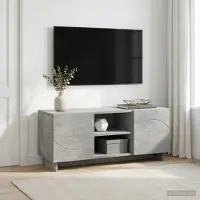 vidaXL Tv-meubel 90 x 34,5 x 40 cm Betongrijs Bewerkt hout