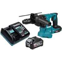 Makita HR 012 GU101 accu-combinatiehamer 40 V max. 3,3 J SDS plus borstelloos + 1x accu 4,0 Ah + oplader