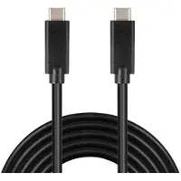 PremiumCord USB-C naar USB-C kabel, USB 3.2 generatie 2x2, 3A, 20 Gbit/s, zwart, 3 meter
