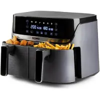 Domo Airfryer 2850 W Zwart, Zilver