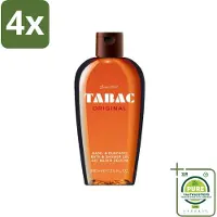 Tabac Original - Douchegel - Milde reiniging - 400 ml - Voordeelverpakking - 4 stuks - Douchegel - Bad en douchegel