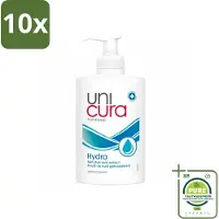 Unicura 10 x Vloeibare Handzeep Hydra 250 ml - Grootverpakking - Handzeep - Hydra - Antibacteriële Handzeep - Handhygiëne - Handverzorging