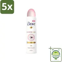 Dove 5 x - Deodorant - Spray Invisible Care - Onzichtbare bescherming - 250 ml - Grootverpakking - Deodorant Spray - Onzichtbare Bescherming - Anti-Transpirant - Zweetbescherming - Geurbeheersing