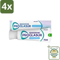 Sensodyne - Tandpasta - Proglasur Gentle Whitening - Verheldert Glazuur - 75 ml - Voordeelverpakking - 4 stuks - Tandpasta voor tanderosie - Tandpasta voor gezond glazuur