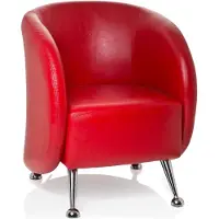 Hjh OFFICE ST. LUCIA | 1-Zits - Lounge stoel Rood