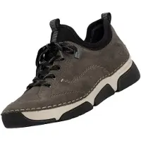 Rieker dames leren lage schoenen grijs 45976-45