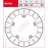 TRW Remblok, achter ACHTER MST358 D: 260, star